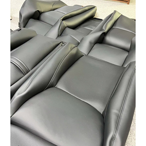 Housse de siège de voiture de remplacement complète en cuir nappa noir personnalisé pour <span class=keywords><strong>Toyota</strong></span> Crown 2012 - Product Image 3