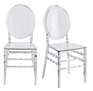 Silla Chiavari de Plástico Transparente <span class=keywords><strong>con</strong></span> Diseño de Bambú para Banquetes, Eventos, Celebraciones, Bodas, Ceremonias y Decoración de Fiestas (Venta al Por Mayor) - Product Image 1