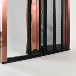 Perfil de aluminio personalizado Riel bajo Malla DE SEGURIDAD antimosquitos Puerta de pantalla deslizante suave - Product Image 6