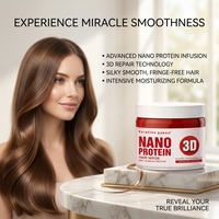 Ensemble de shampooing et revitalisant en gros sous marque privée, traitement capillaire hydratant soyeux au collagène et nano Botox