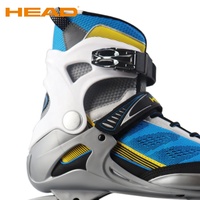 Patins à roulettes en ligne professionnels pour adultes HEAD avec roulements ABEC-7, 4 roues, pour slalom en extérieur, matériaux en PU, maille, cuir ou tissu