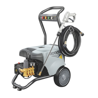 Promotion : Nettoyeur Haute Pression Commercial 3000W - Chariot à Roues avec Pompe en Laiton pour Nettoyage Intensif