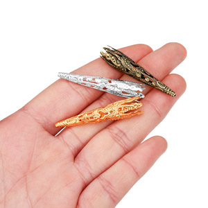 Accessoire pour cheveux, fleur trompette perlée de 42 mm de long, pour la fabrication de bijoux et la décoration des cheveux, haute qualité - Product Image 2