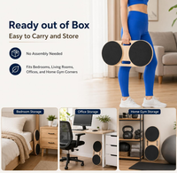 Meilleures ventes : Bois 360° ° Plateforme d'entraînement de rotation des hanches et de la taille, Planche d'équilibre torsadée, Entraîneur de gainage avec repose-pieds antidérapants, pour la maison