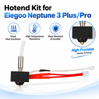 Suku Cadang Printer 3D Grosir 24V 40W Kit Hotend Terakit Nozzle Kuningan 0.4mm 22g untuk Elegoo Neptune 3 Pro/Plus