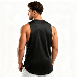Débardeur de musculation pour homme, vêtements de sport, entraînement, polyester, nylon, élasthanne, débardeur sans manches pour homme - Product Image 2