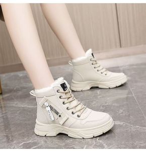 Bottes d'hiver en fourrure charmante, chaussures de course chaudes, chaussures décontractées pour femmes, tendance, collision de couleurs, chaussures d'hiver haut de gamme - Product Image 2