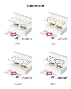 Bracelets de couple tendance en acier inoxydable avec électrodéposition - Design de serrure éternelle pour anniversaire - Product Image 4