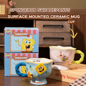 Tazas de Café y Leche de <span class=keywords><strong>Bob</strong></span> <span class=keywords><strong>Esponja</strong></span> con Asa para Uso Doméstico, Regalos, Fiestas y Vasos de Agua para Niños - Product Image 4