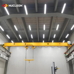 Grúa de puente monorriel de marca Nucleon, equipo de elevación de grúa aérea de haz único de 5 toneladas y 10 toneladas para fábrica - Product Image 2