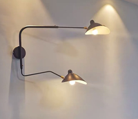 Lampe murale à bras long en fer, style canard, pour la maison