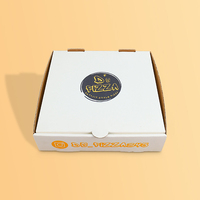 SENCAI Logotipo impreso personalizado Embalaje de alimentos Pizze Entrega Envío Caja de papel corrugado