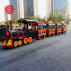 Manèges d'attractions bon marché OEM Prix du <span class=keywords><strong>train</strong></span> touristique <span class=keywords><strong>Train</strong></span> sans rail <span class=keywords><strong>Train</strong></span> d'attractions en plein air - Product Image 2