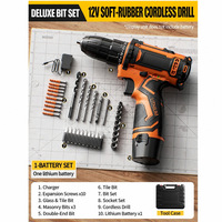 Perceuse sans fil, tournevis électrique rechargeable au lithium-ion, perceuse à main, ensemble d'outils électriques 12V, perçage à deux vitesses