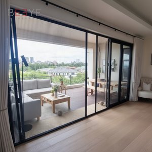 Puerta Mosquitera Plegable Retráctil Moderna con Marco de Aluminio, Malla Antimosquitos de 20x20, Lavable - Product Image 6