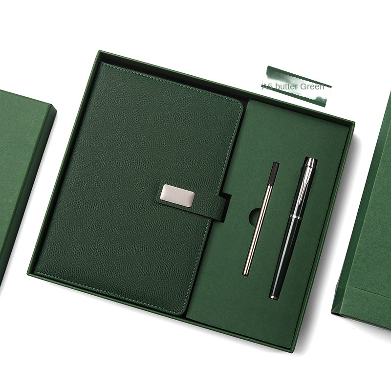 Coffret vert avocat (stylo signature + recharge)