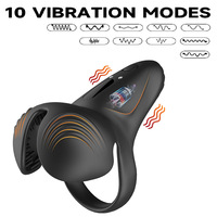 Vibrateur anneau vibrant télécommandé en silicone pour stimulation électrique de la prostate et éjaculation, en promotion