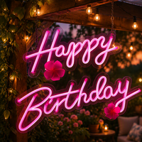Services de personnalisation de néons OEM pour livraison directe en Australie – Décoration néon personnalisée Joyeux Anniversaire pour événements