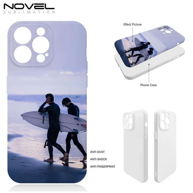 New Arrival for iPhone Series Full Wrap Phone Cover With Camera Protection Sublimation Soft TPU 3D Film Phone Case for IP16,15
