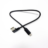 Kabel Data Pengisian Daya USB 2.0 Tipe A Male ke Tipe C Sudut 90 Derajat Kanan Kiri, Kabel USB A ke USB C