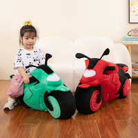 Coussin de moto réaliste en forme de vélo, rembourré en coton PP, jouet en peluche fantaisie pour chambre et canapé, vente en gros