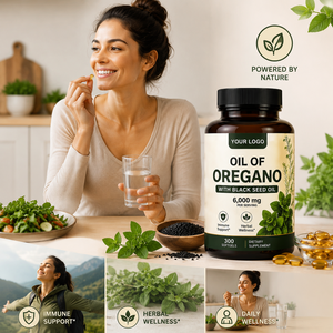 ODM OEM Gélules d'huile d'<span class=keywords><strong>origan</strong></span> infusées à l'huile de nigelle, formule naturelle à base de plantes, complément alimentaire pour le soin quotidien du corps - Product Image 3