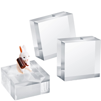 Support de présentation de montres et bijoux en acrylique moderne multi-tailles sur pied pour bureau