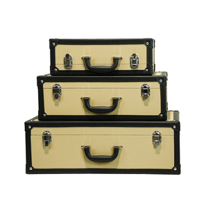 Custom Reusable Leather Luxury Collection Wooden Box Case Watch Case Metal and Wood Watch <strong>Storage</strong> <strong>Suitcase</strong> - Product Image 1