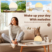 Despertador con Luz de Amanecer y Sonido Blanco, Luz Natural para Dormitorio con Ayudas Relajantes para el Sueño, Altavoz BT para Bebés