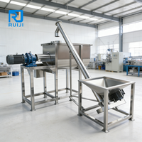 Mélangeur à ruban en acier inoxydable de qualité alimentaire industrielle, capacité 500L/1000L, moteur DC, machine de mélange à chauffage automatique, horizontal
