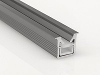 Personnalisé W10 10mm Intégré Profil En Aluminium Diode Électroluminescente En Forme De V Lumière Anti-Éblouissement Extrusion Canal T5 Anodisé