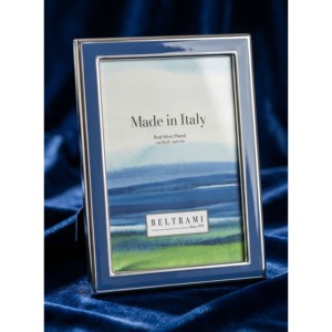 Beltrami Photo <b>Frame</b> <b>4x6</b> Inch Silver Plated Metal <b>Frame</b> Made in Italy - Product Image 3