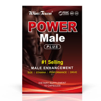 Kapsul Herbal Penguat Stamina Pria WinsTown 0.6g*10pcs OEM Label Pribadi untuk Peningkatan Performa Pria