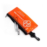 Étui à crayons en PVC transparent écologique promotionnel pas cher avec fermeture éclair, couleur et logo personnalisés, durable et portable