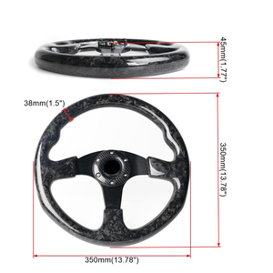 Volant personnalisé avec logo photo en fibre de carbone forgée, 3 branches, marque privée, universel 6 trous, support OEM - Product Image 2