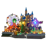 Décorations de Noël pour la maison, château de style européen, parcs d'attractions, cadeaux de vacances, ornements, lanternes florales, luminaires