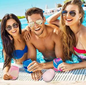 Verres à vin incassables en silicone en forme d'œuf, sans pied, avec logo personnalisé, réutilisables pour les fêtes, le camping, les plages et les bateaux - Product Image 5