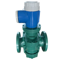 Débitmètre à engrenages ovales en acier inoxydable OEM pour huile diesel et fluide aqueux, compteur mécanique numérique 3 pouces, impulsion 4-20 mA DN80