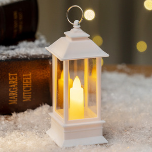 JIACAI Vierseitige Wasserdichte IP33 Batteriebetriebene Plastik-LED Warmgelbe Elektronische Kerzenlampe Retro Kleine Laterne Weihnachten - Product Image 5