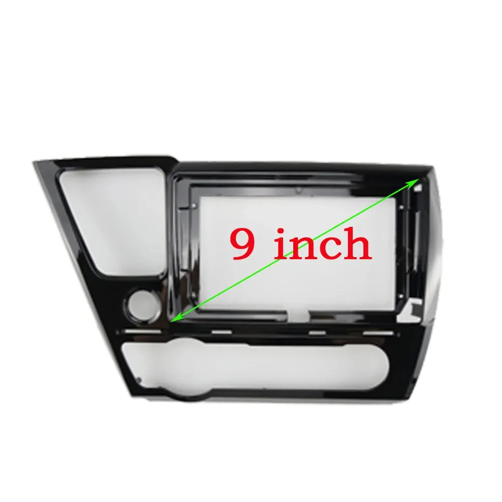 2 Din 9 Inch Autoradio Installatie Dvd Gps Mp5 Abs Pc Plastic Fascia Vliegtuig Frame Voor Honda Civic Lhd 2013 + Dashboard Kit