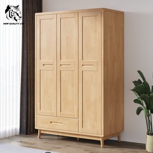 furniture factor best price customized small moq eco-friendly slide <b>wardrobe</b> personalized bedroom furniture solid wood <b>wardrobe</b> - Product Image 4