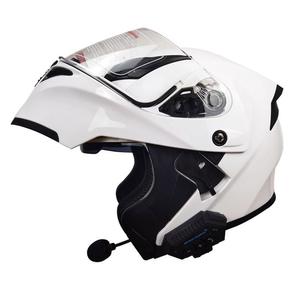 Casque de <span class=keywords><strong>moto</strong></span> modulaire ABS haut-parleur sans fil Blue-toth connect casque FM casque de <span class=keywords><strong>moto</strong></span> intégral à double lentille - Product Image 4