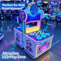 Machine de jeu Whack-a-Mole à monnayeur pour deux joueurs, jeu d'arcade de récompense par percussion au marteau pour parcs d'attractions et centres de jeux