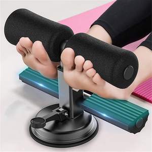 Alat Bantu Sit-Up Fitness Trainer Bahan <span class=keywords><strong>ABS</strong></span> Baru Baja+busa Pelat Pegangan Tiga Suction Cup untuk Latihan Otot Perut Fitness Indoor - Product Image 6