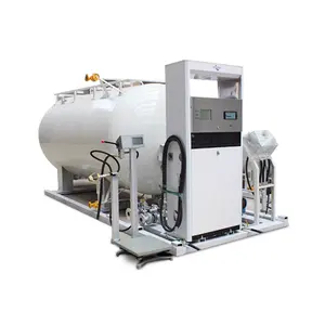 Mini 2.5tons lpg cooking gas skid filling plant with scale and dispenser