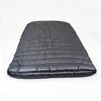 Sac de couchage en duvet d'oie/de canard, imperméable, coupe-vent, couverture matelassée, pour voyage et extérieur