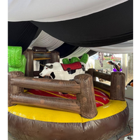 Nouveau design de taureau mécanique gonflable d'extérieur pour la pratique du rodéo, idéal pour les aires de jeux, les fêtes, les événements commerciaux et la location commerciale - Enfants