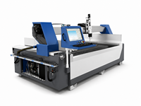 Découpeuse à jet d'eau CNC industrielle 5 axes haute précision pour les usines de marbre - Multifonctionnelle, marque YUANLI