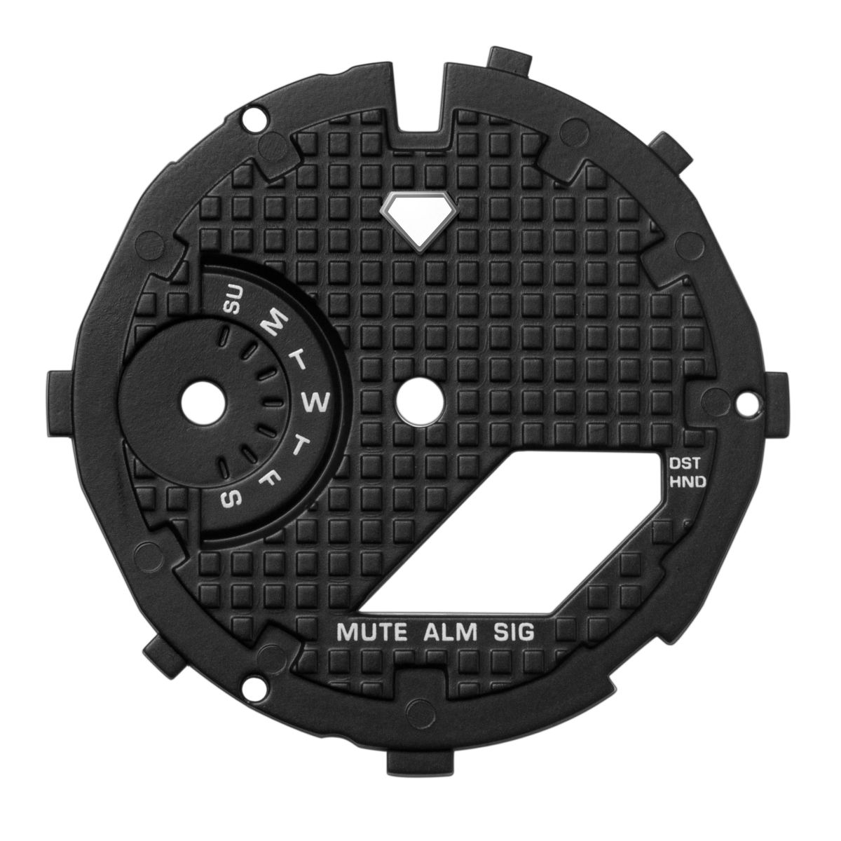 Waffle Black Dial