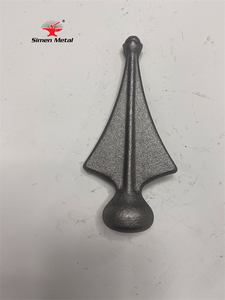 Composants en fer forgé <span class=keywords><strong>points</strong></span> de lance en fonte têtes de lance en métal décoratives clôture en fer portes ornementales accessoires - Product Image 3